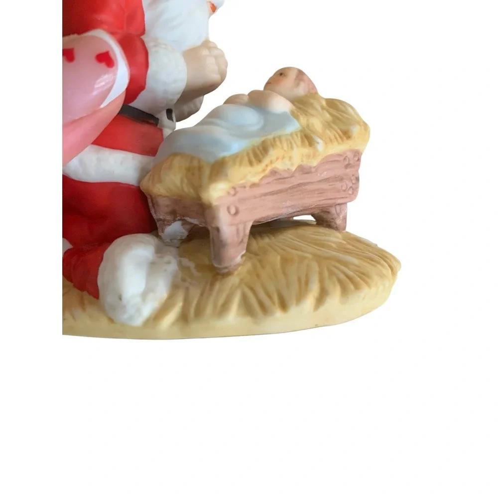 Vintage 1983 The Kneeling Santa by Roman Baby Jesus Christmas Figurine READ